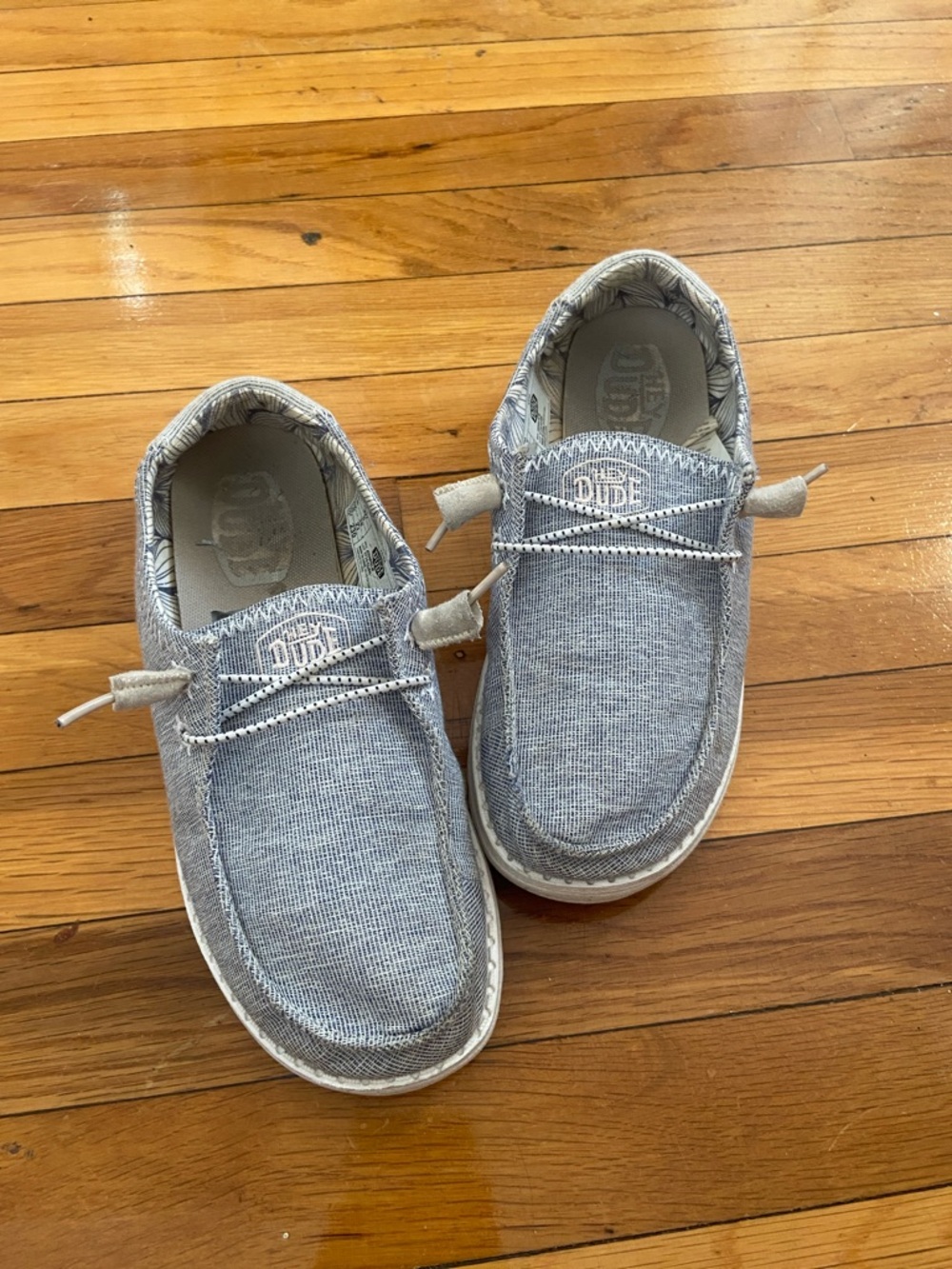Hey Dude Casual Slip-On Shoes in Light Gray Heather